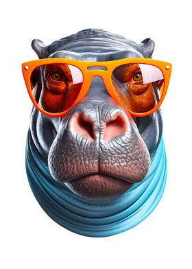Hippo Nerd Sunglasses Gift