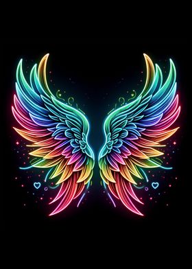 Neon Angel Wings 04