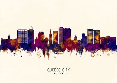 Quebec city Canada Skyline