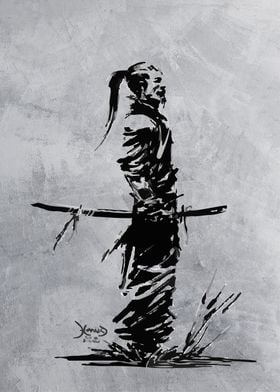 japanese samurai sillhouet