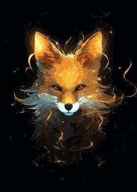 Fox in Black and Gold