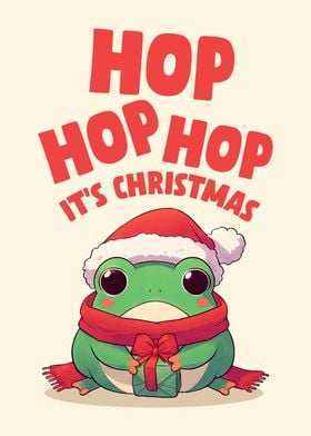 Hop Hop Hop Christmas Frog