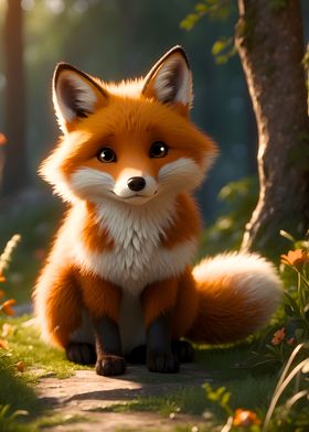 Cute Fox 3D