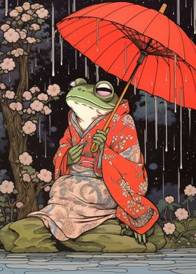 Frog In Kimono