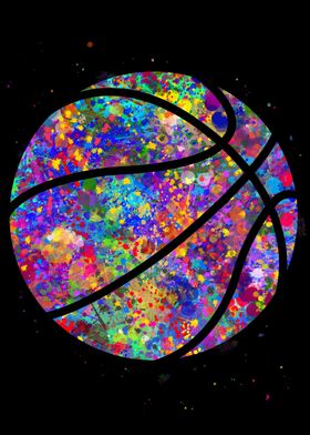 Basketball colorful