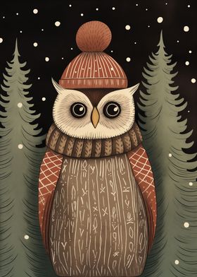 Cute Owl Xmas