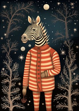 Cute Zebra Xmas