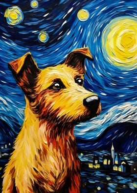 The Starry Night Dog