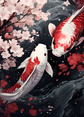 Koi Fish ying yang