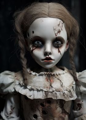 Horror Doll Wall Art