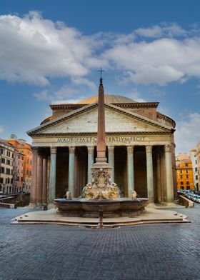 Pantheon Rome Italy Poster