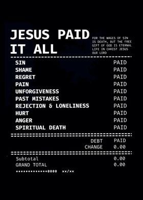 Jesus Paid it Christianity