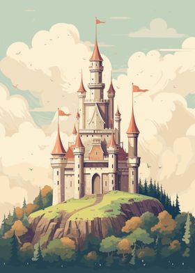 Magical Castle Pixel Art