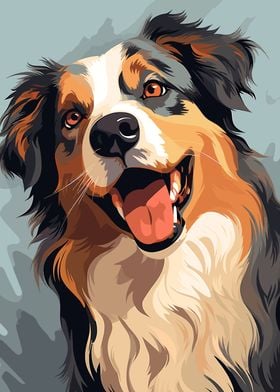 Happy Australian Shepherd