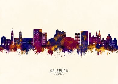 Salzburg Austria Skyline