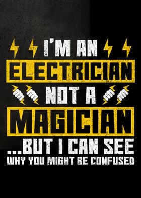 Funny Electrician Wall Art