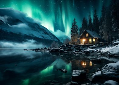 nordic nature at night