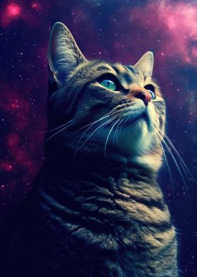 Cat Night Galaxy