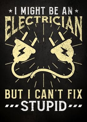 Funny Electrician Wall Arf