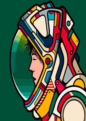 Astronaut Space Retro WPAP