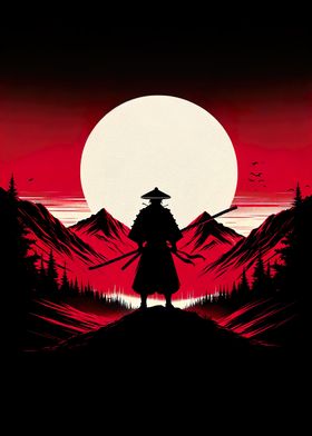 Samurai in the Red Night