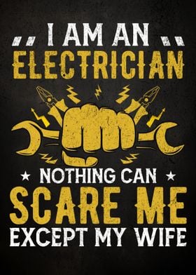 Funny Electrician Wall Art