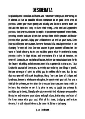 Desiderata