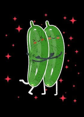 Cute Cucumber Couple