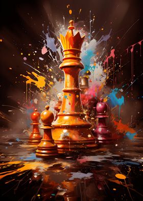Chess Queen Painting