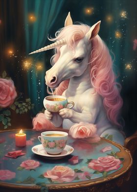 Sweet Xmas Tea Unicorn