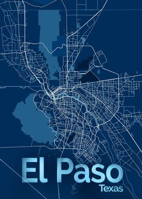 El Paso City Street Map