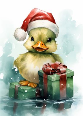 Jolly Happy Duck Christmas