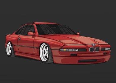 BMW 850i E31 Bagged