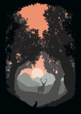 deer in the forest