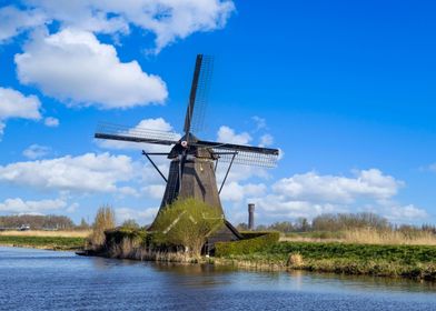 Windmill in Kinderdijk