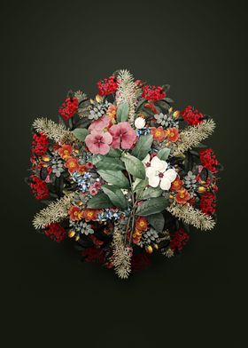 Periwinkle Flower Wreath