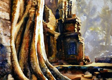 Angkor Wat temple artwork