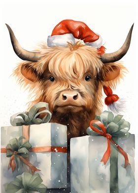 Merry Tiny Cow Xmas