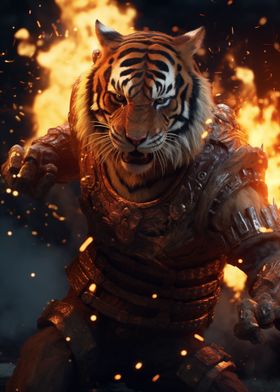 Fighting Warrior Tiger