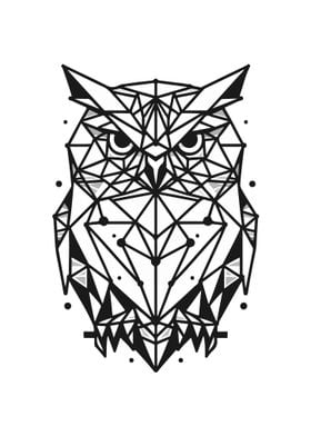 Owl Geometric Design