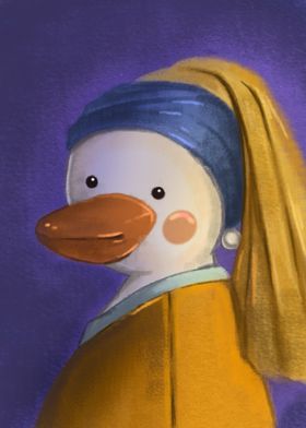 duck with a Pearl Earring