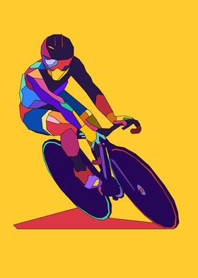 Track Cycling Pop Art