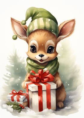 Merry Tiny Deer Xmas