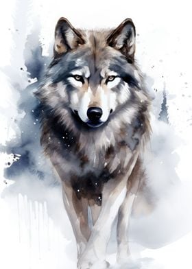 Wolf Watercolor