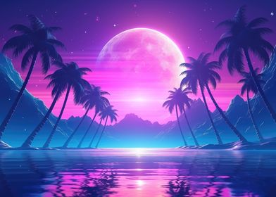 Retrowave Sunset Symphony