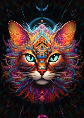 Psychedelic Cat