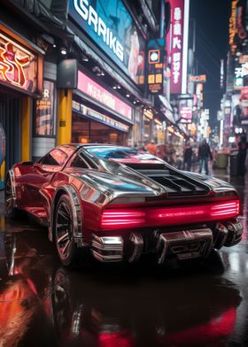 Cyberpunk Car Night