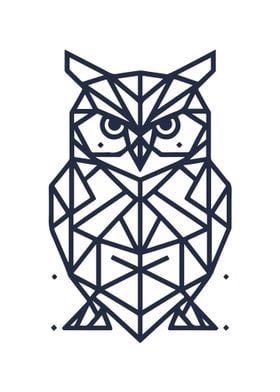 Owl Geometric Design