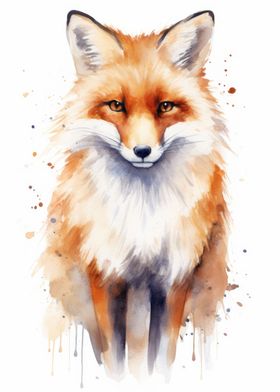 Fox Watercolor