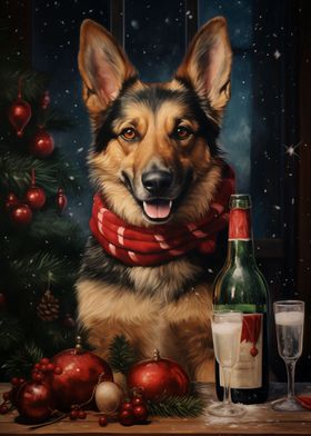 German Shepherd Love Art